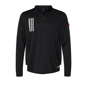 Adidas 3-Stripes Double Knit Quarter-Zip Pullover 