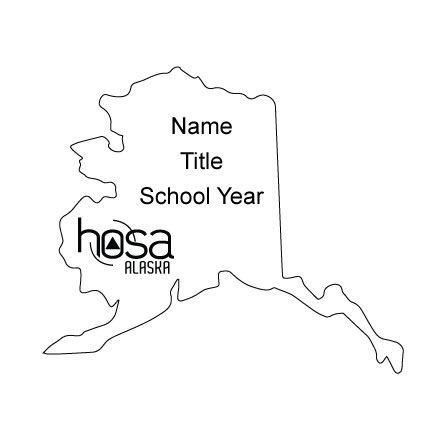 Alaska HOSA Name Badge 