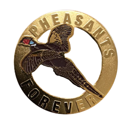 Lapel Pin - Cut out Flying Pheasant 