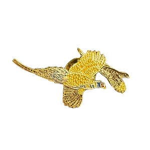 Flying Pheasant Lapel Pin 