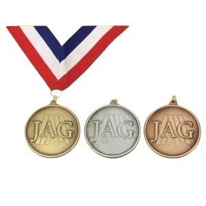 Medal - 2" Gold, Silver or Bronze 