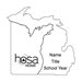 Michigan HOSA Name Badge - HSA-NB7003-MI