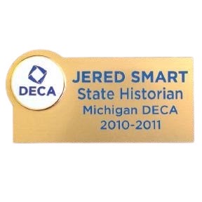 North Dakota Collegiate DECA Name Badge 