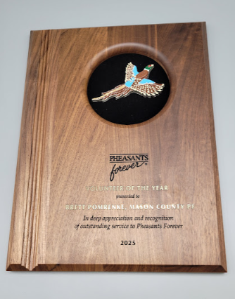 Pheasants Forever Recognition Plaque 