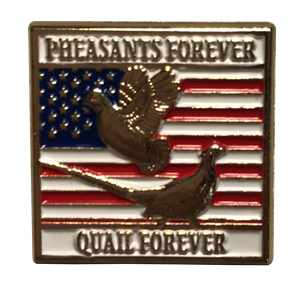 Pheasants and Quail Forever Vet Lapel Pin 